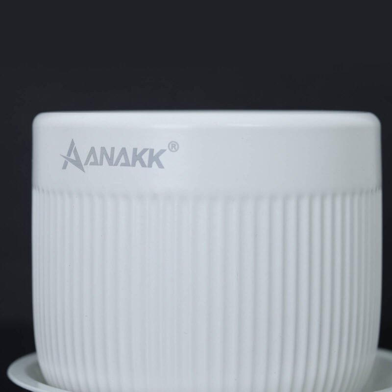 ANAKK Durable Round Flower Pots with Tray Simple Design Multipurpose Planting Containers for Gardening for Use - Image 7