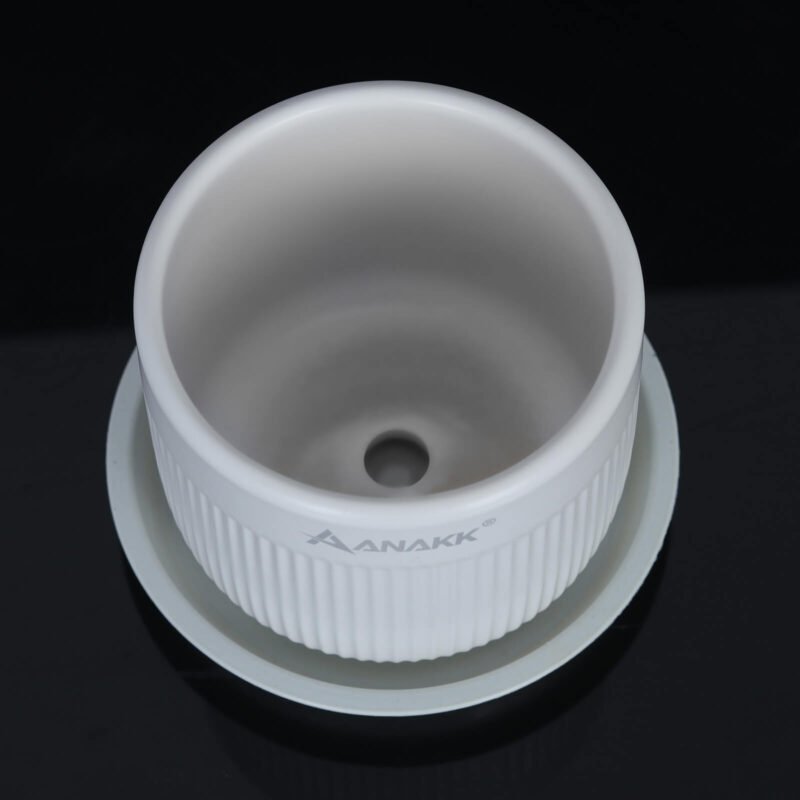 ANAKK Durable Round Flower Pots with Tray Simple Design Multipurpose Planting Containers for Gardening for Use - Image 9