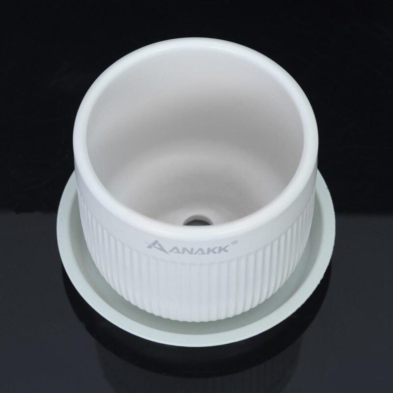ANAKK Durable Round Flower Pots with Tray Simple Design Multipurpose Planting Containers for Gardening for Use - Image 10
