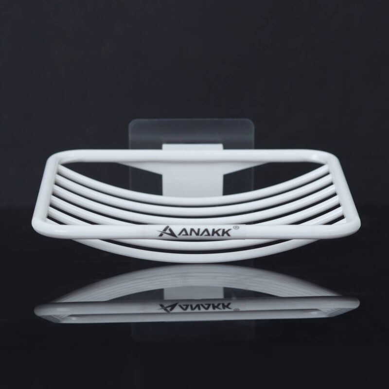 ANAKK Simple Wall Mounted Soap Dish with Drainage Soap Box | Cutout Soap Container Plastic Soap Dish Holder - Image 2