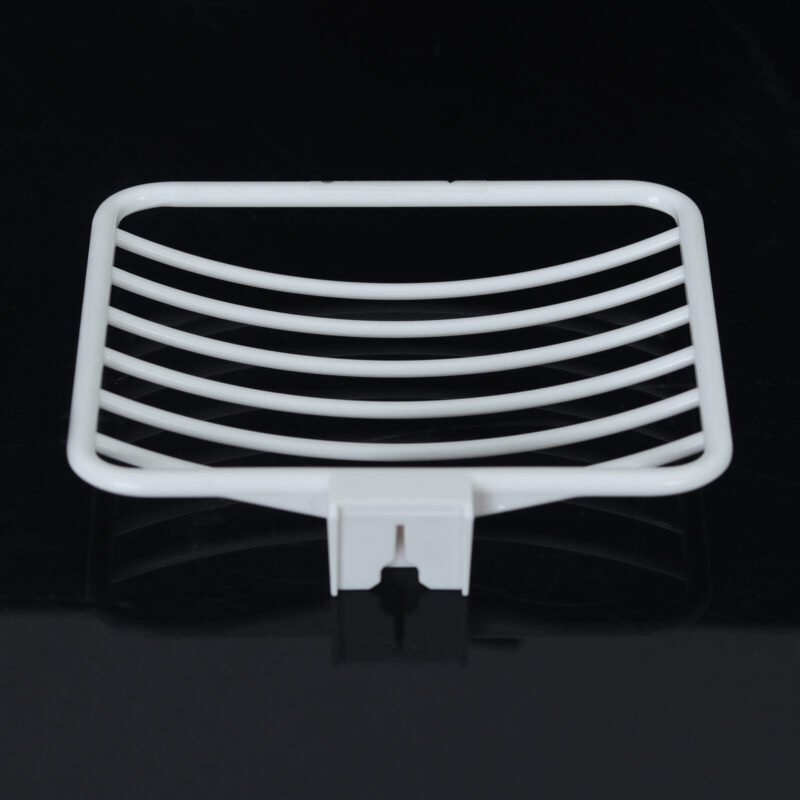 ANAKK Simple Wall Mounted Soap Dish with Drainage Soap Box | Cutout Soap Container Plastic Soap Dish Holder - Image 6