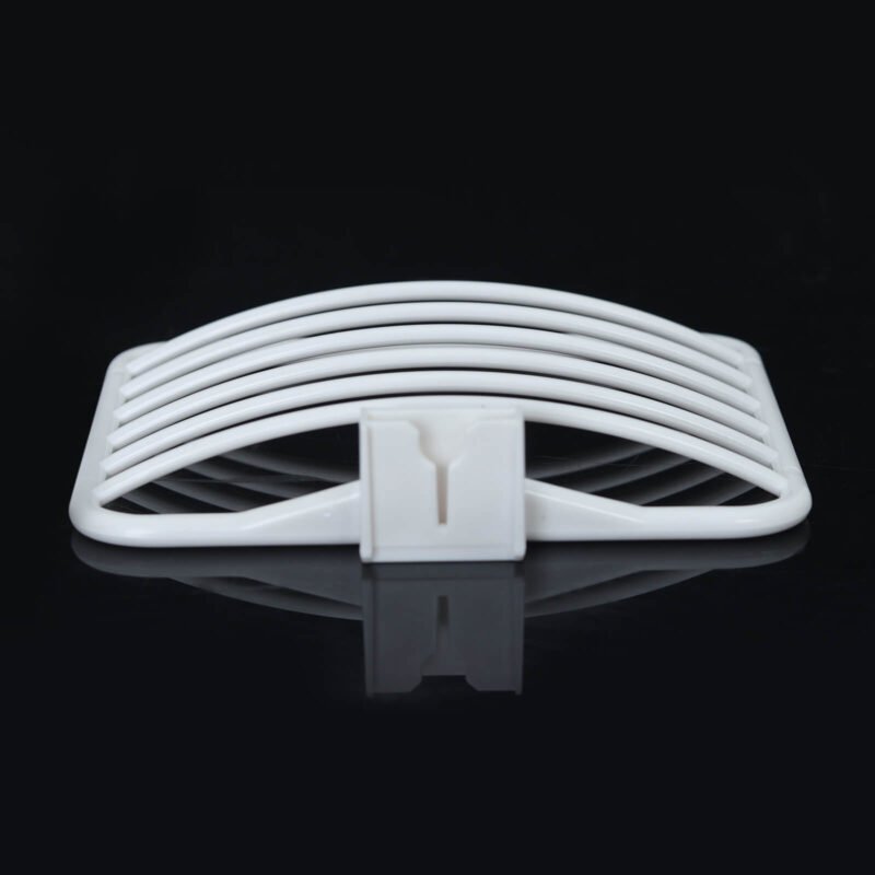 ANAKK Simple Wall Mounted Soap Dish with Drainage Soap Box | Cutout Soap Container Plastic Soap Dish Holder - Image 7