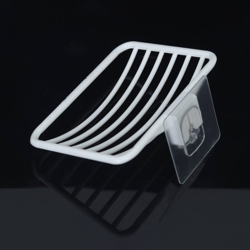 ANAKK Simple Wall Mounted Soap Dish with Drainage Soap Box | Cutout Soap Container Plastic Soap Dish Holder - Image 11