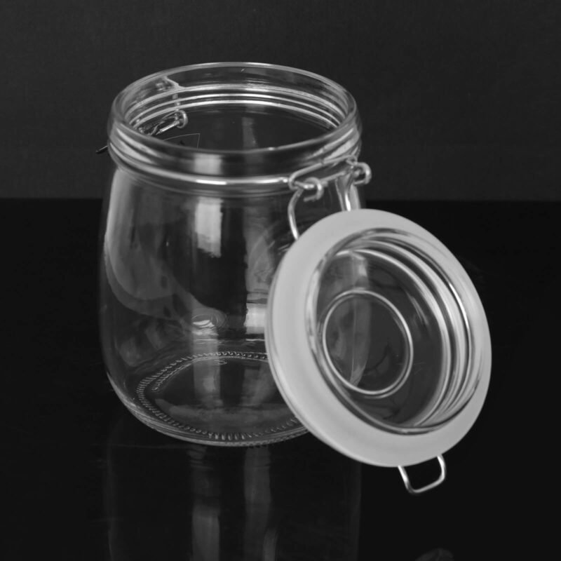 ANAKK Large Capacity Glass Storage Tank Bottle Food Storage Glass Bottle for Home - Image 2