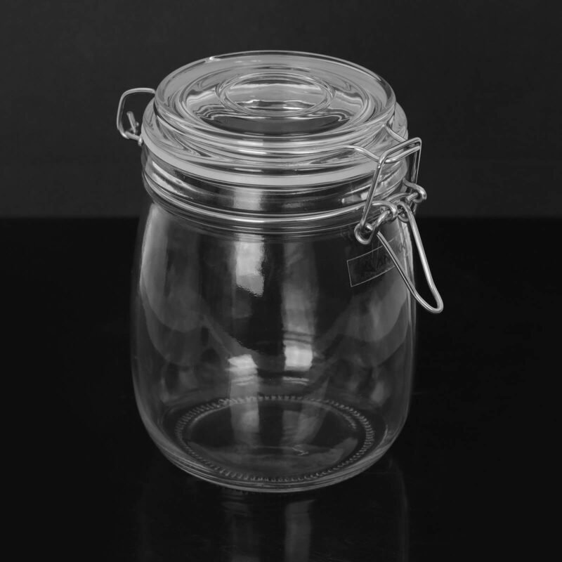 ANAKK Large Capacity Glass Storage Tank Bottle Food Storage Glass Bottle for Home - Image 3