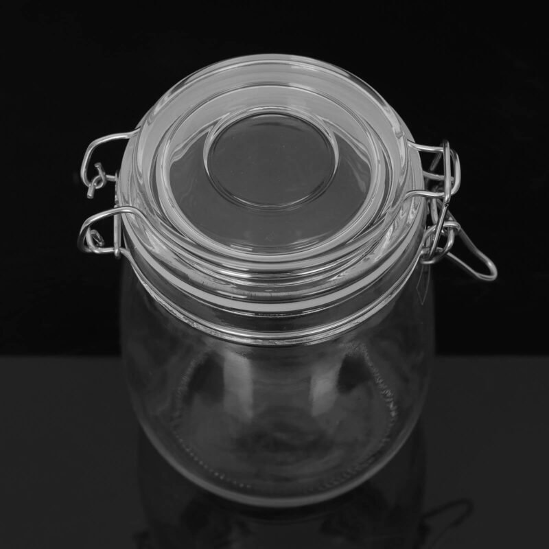 ANAKK Large Capacity Glass Storage Tank Bottle Food Storage Glass Bottle for Home - Image 4