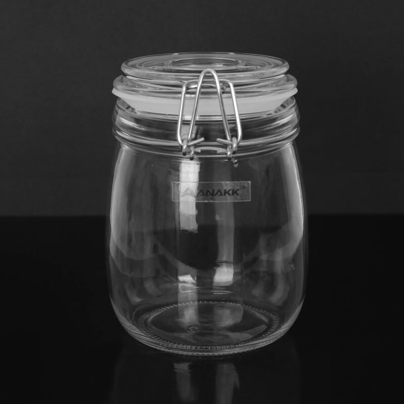ANAKK Large Capacity Glass Storage Tank Bottle Food Storage Glass Bottle for Home - Image 7