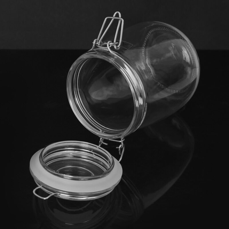 ANAKK Large Capacity Glass Storage Tank Bottle Food Storage Glass Bottle for Home - Image 6